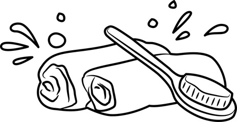 peaceful selfcare routine coloring page