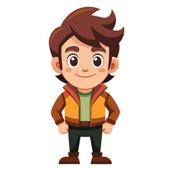 Fototapeta premium cartoon man carecter animation illustration