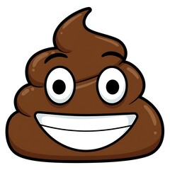 Smiling Poop Emoji with Eyes