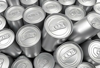 aluminum can isolated on white background.