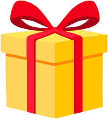 Yellow gift box