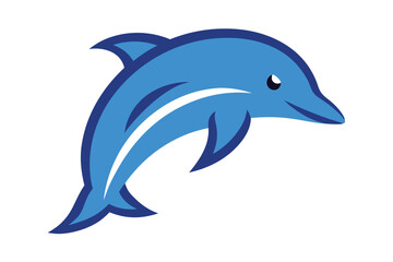dolphin isolated on white background