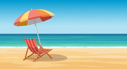 Coastal Calm: A Summer's Day Dream AI Generated
