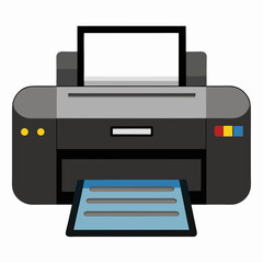 printer icon isolated on white