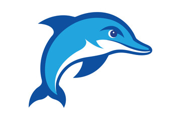 Obraz premium dolphin isolated on white background