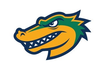 angry shark cartoon illustration