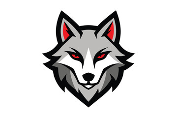 wolf head vector
