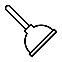 Plunger line icon , vector, pixel perfect, illustrator file 

