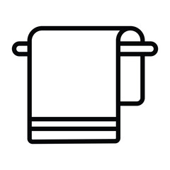 Towel line icon , vector, pixel perfect, illustrator file 
