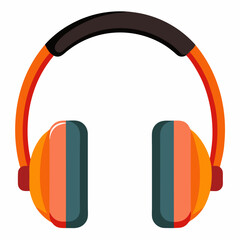headphones on white background
