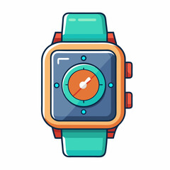 retro camera on white