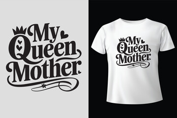 my queen mother t-shirt Print