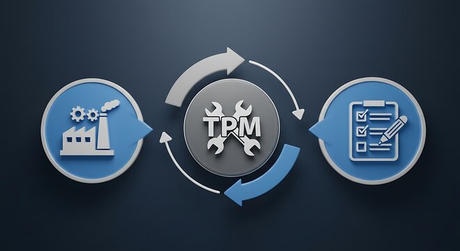 Understanding Tpm Total Productive Maintenance Process Illustration for Efficient Manufacturing