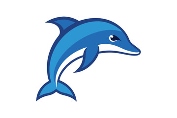 dolphin isolated on white background