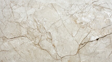 Natural beige marble surface with intricate vein patterns showcasing textures and details in a well-lit environment