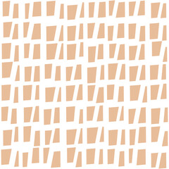 Abstract animalistic seamless pattern with rectangle. Geometric print with minimalist geometrical figure.