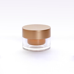 cosmetic cream on white background