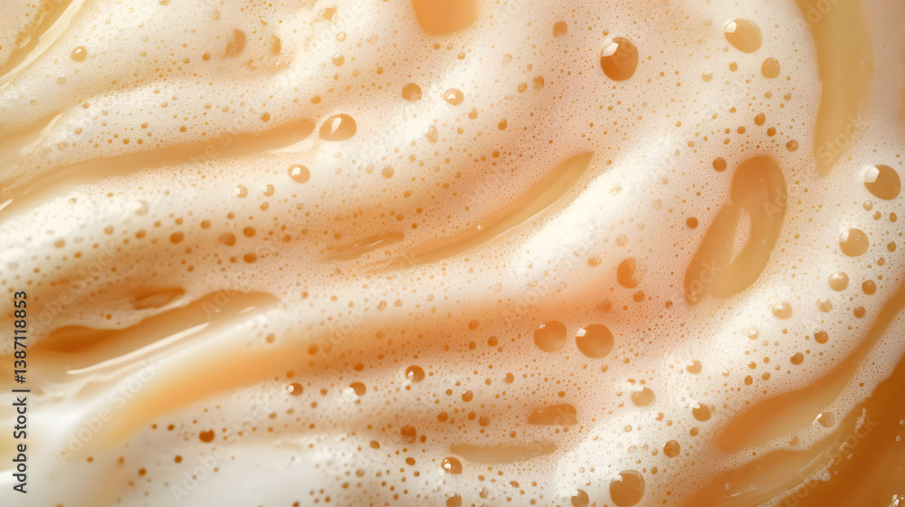 Poster abstract soap suds texture with swirling patterns and bubbles for creative background design