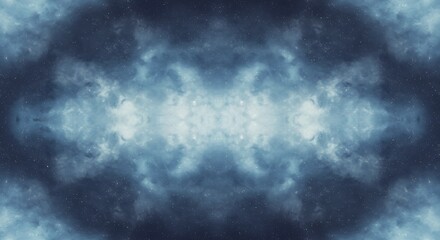 Fototapeta premium Celestial Echoes: A Digital Kaleidoscope AI Generated