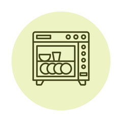 Dishwasher vector, pixel perfect, illustrator file 
