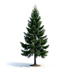 Fototapeta premium The tall and green Christmas tree
