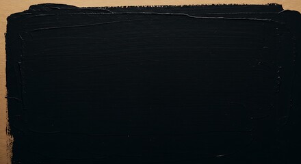 Naklejka premium Midnight Canvas: Textured Black AI Generated