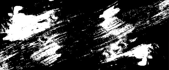 Vector grunge brush strokes texture rough black scratches for paint splatter template.