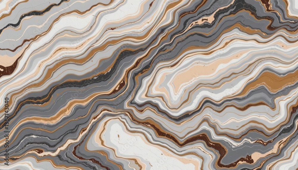 Poster composite stone create a texture of composite stone that mimics marble, featuring different colors a