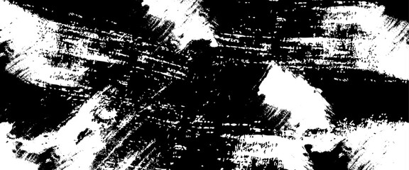 Vector grunge brush strokes texture rough black scratches for wallpaper. Black brush stroke isolated on white background.