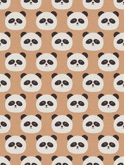 panda seamless pattern background Repeating Pattern