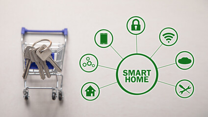 Smart home concept. Automation. Control