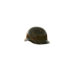 Fototapeta premium Military helmet on a white background 