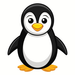 Cartoon penguin animation illustration vactor