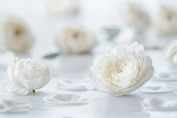 Delicate white flowers