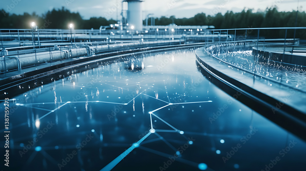 Poster an ai powered system improving water conservation by analyzing consumption patterns, ai-assisted res