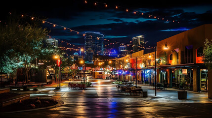 lights phoenix arizona night