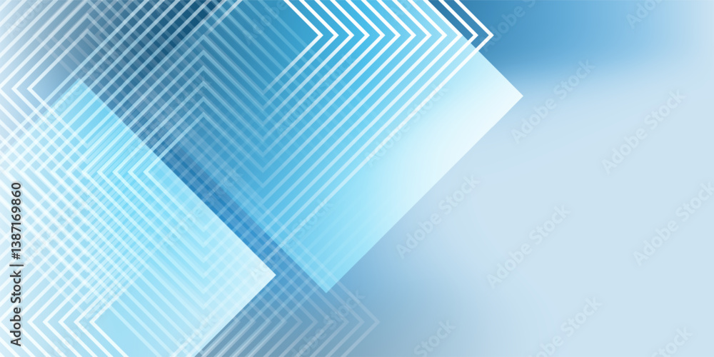 Poster an abstract vector graphic featuring concentric squares and intersecting lines. the modern geometric