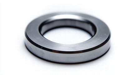 Metallic Ring Close-up: A precise close-up shot unveils a solid, metallic ring, its polished surface reflecting the surrounding light. The image focuses on texture and detail.