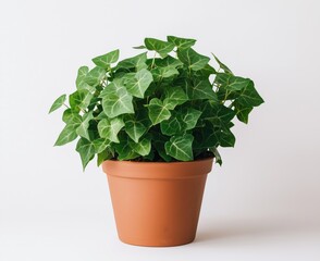 Beautiful Green Ivy Plant in a Terracotta Pot, Perfect for Indoor Decoration and Air Purification