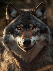Captivating Photograph of a Snarling Wild Wolf in the Northern Wilderness