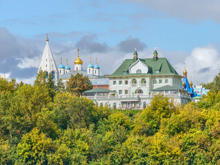 Summer view of the city center of Cheboksary.