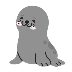 Cute cartoon seal 6