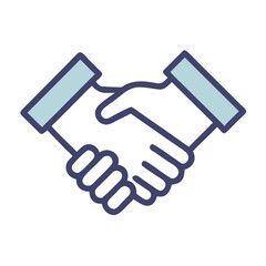 Handshake Representing Partnership or Agreement Icon Design