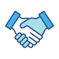 Handshake Representing Partnership or Agreement Icon Design