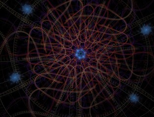 Imaginatory fractal abstract background Image