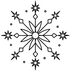 SnowflakeMagic Vector | Printable Snowflake Graphic Design