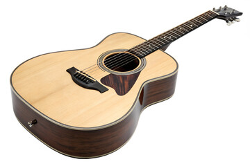 Fototapeta premium acoustic guitar isolated on white