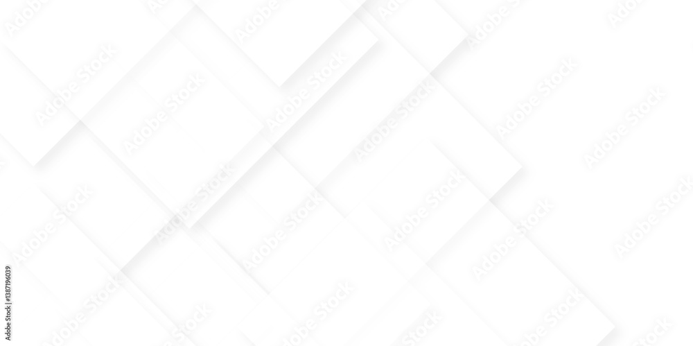Aufkleber modern abstract white background design with layers of textured white transparent material in triang
