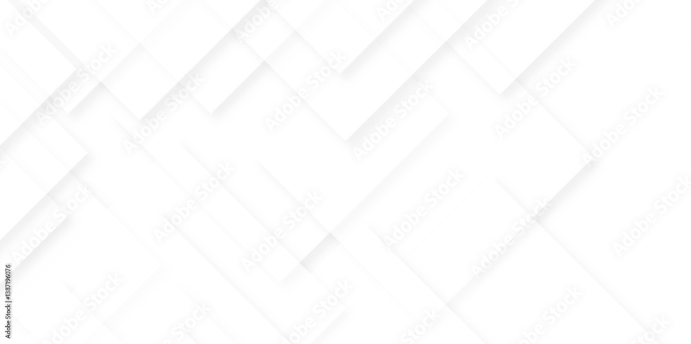 Aufkleber modern abstract white background design with layers of textured white transparent material in triang