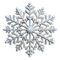snowflake on white